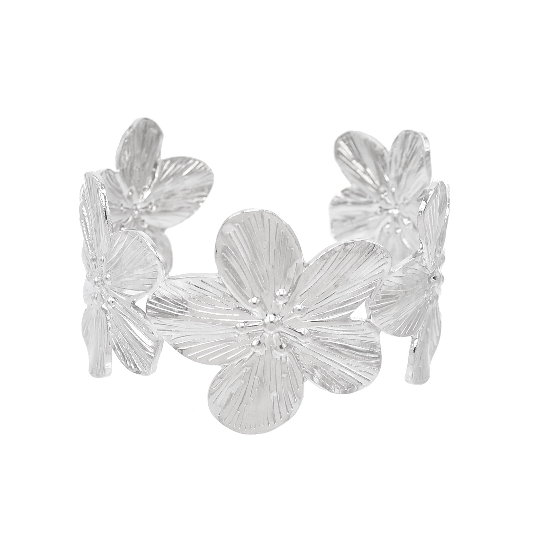 Pulsera Florae Plateada